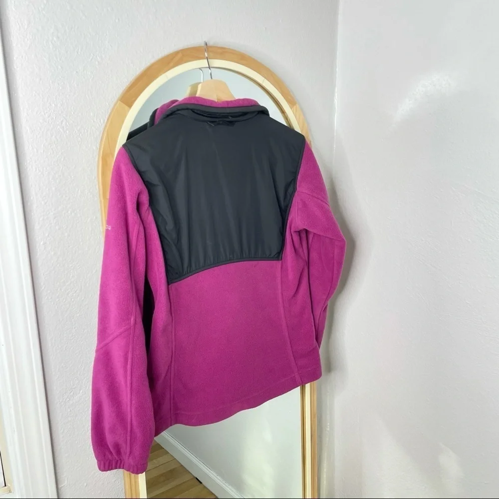 Columbia magenta pink interchange fleece zip up jacket - Picture 6 of 10